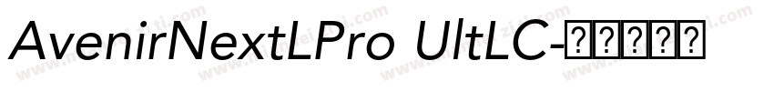AvenirNextLPro UltLC字体转换